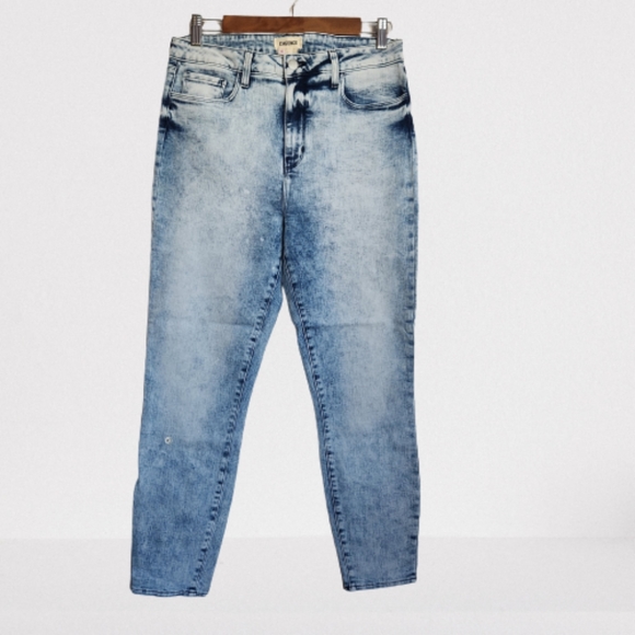 L'agence Womens Margot High Rise Skinny Jean Celestial Blue Acid Wash NWOT Sz 32 - Picture 3 of 14